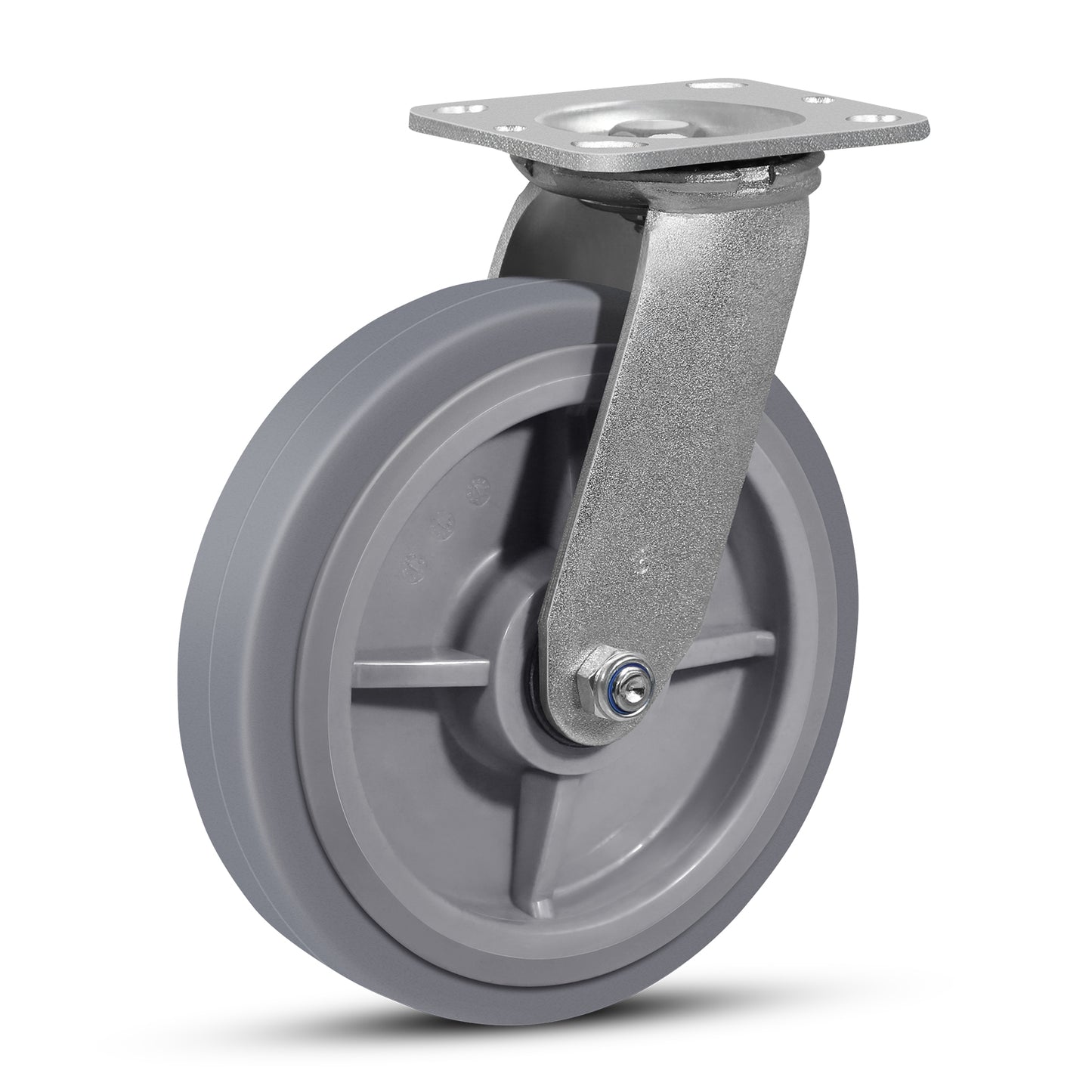 Heavy Duty Industrial Casters, Casters Set of 4,Thermoplastic Rubber Caster Wheels for Hotels, Hospitals and School Carts