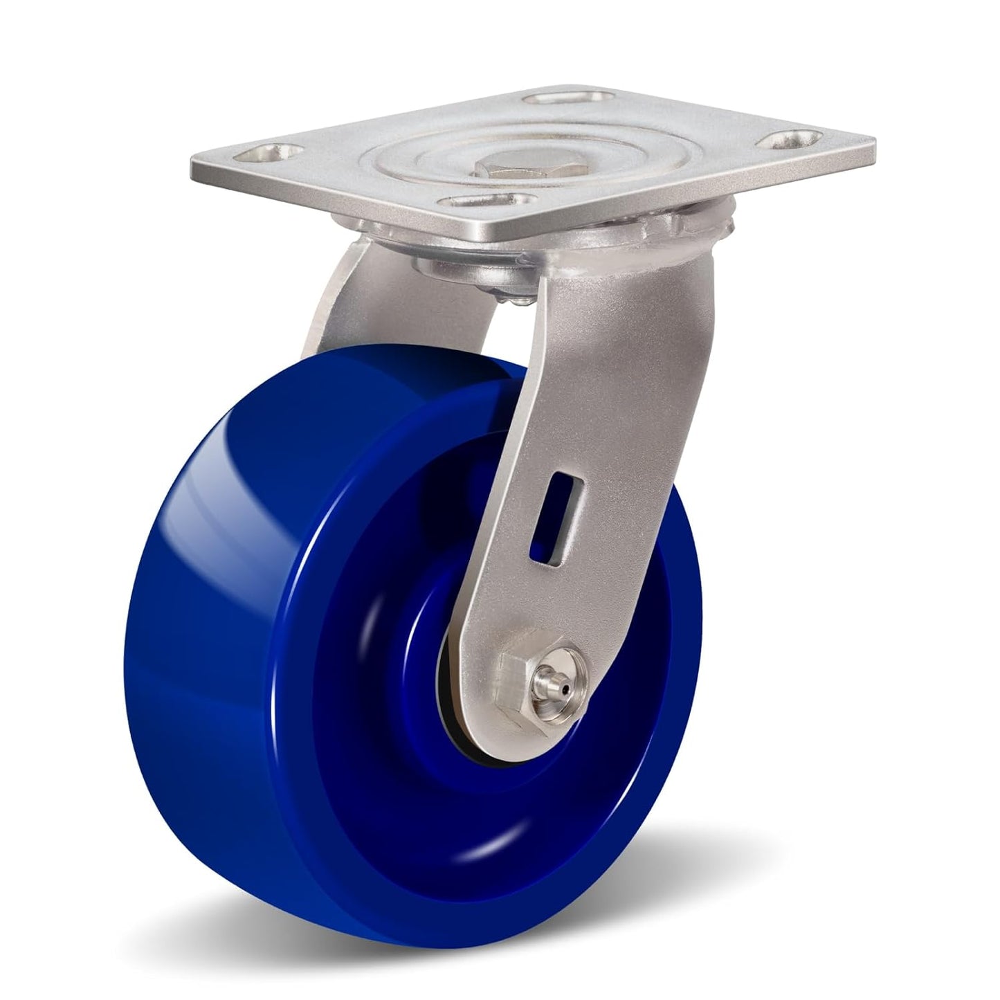2" Wide Solid Polyurethane Caster (Blue)
