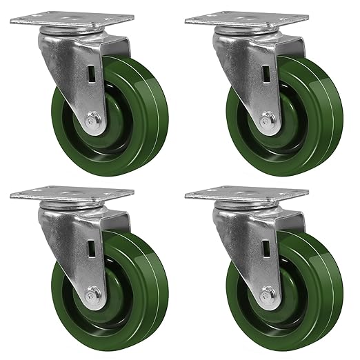 4"X1.5" Heavy Duty Casters-High Temperature Oven Rack Casters, Industrial casters Total Load Capacity 2800LB