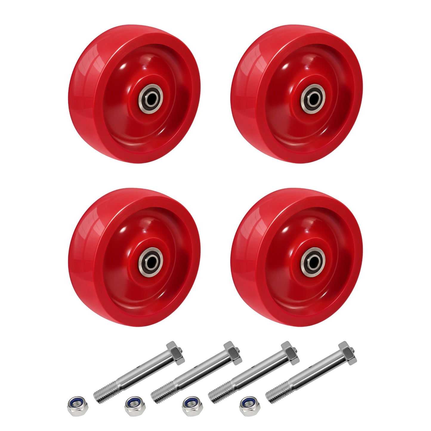 Solid Polyurethane Wheels (4", 5", 6", 8")