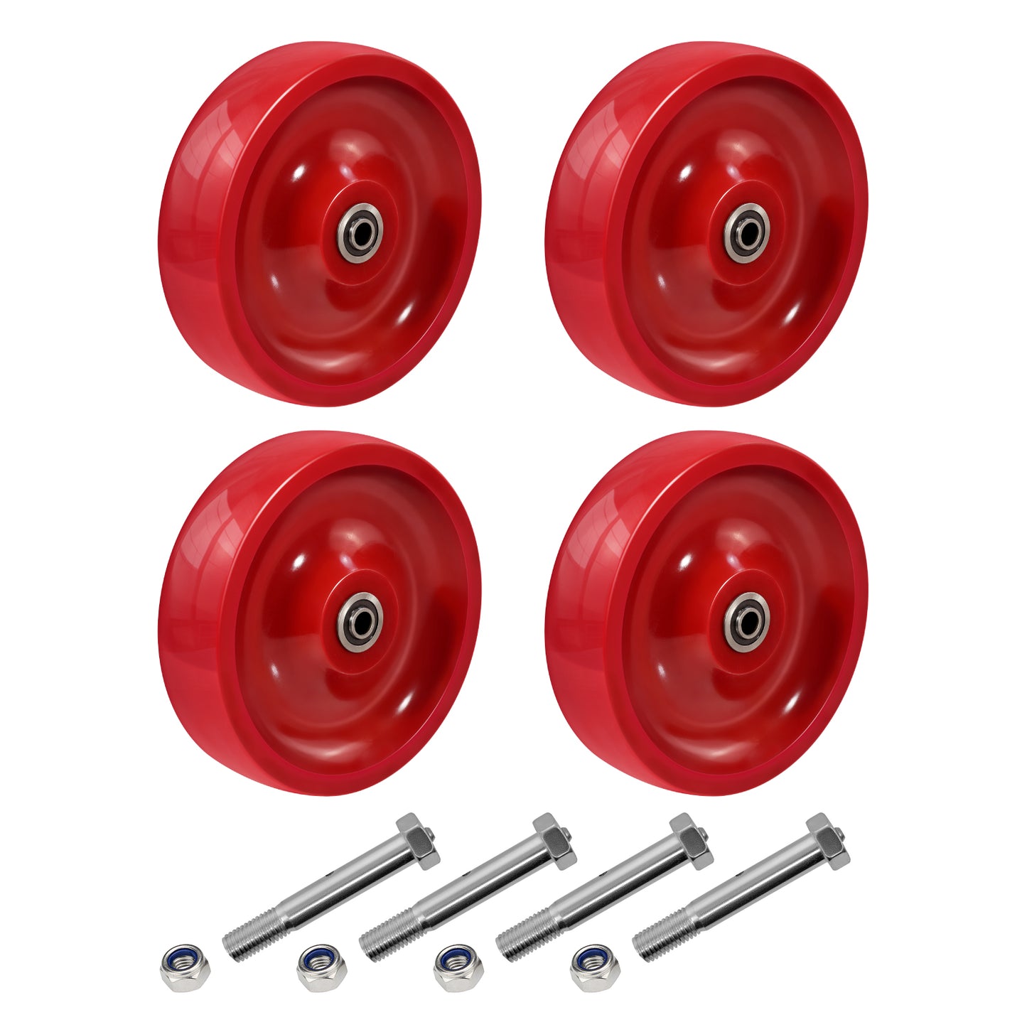 Solid Polyurethane Wheels (4", 5", 6", 8")