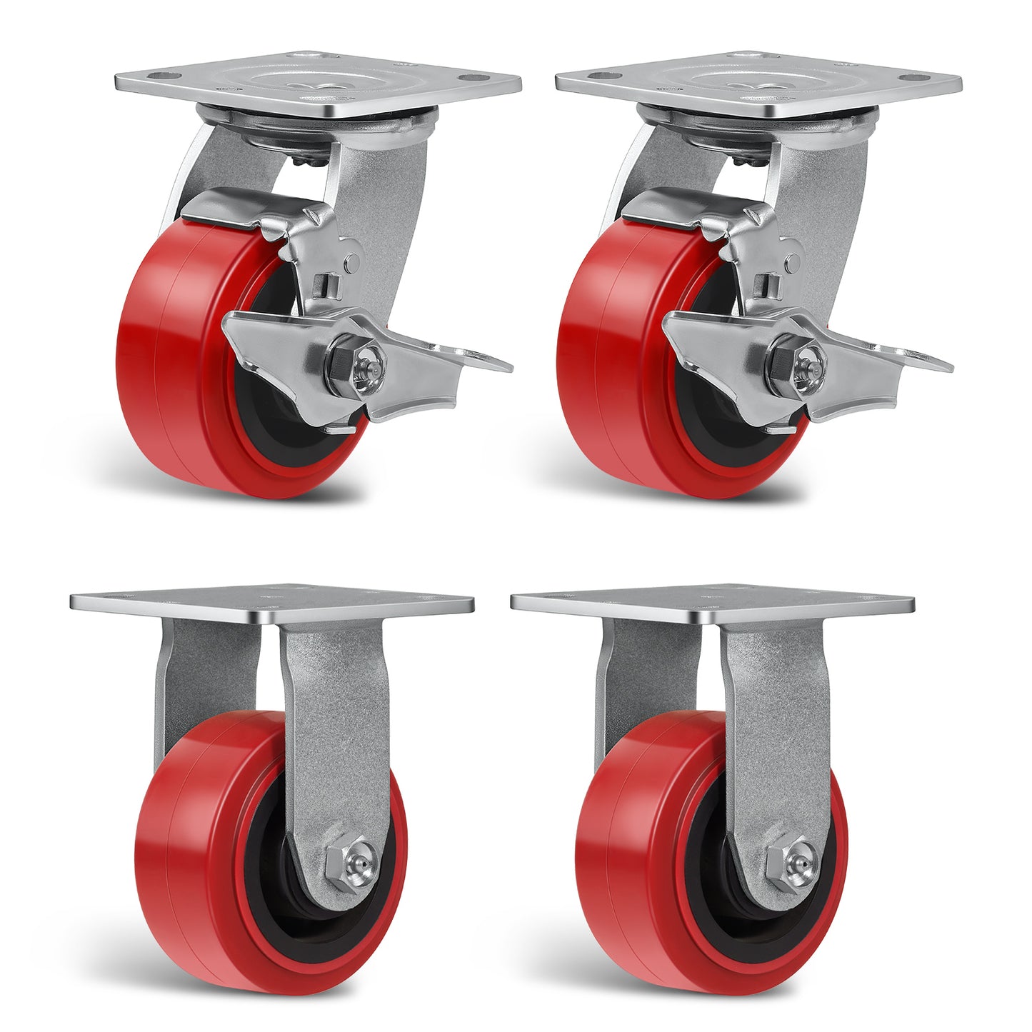 Heavy Duty Casters , Industrial Polyurethane Casters ,Caster Wheels for Schools, Laboratories