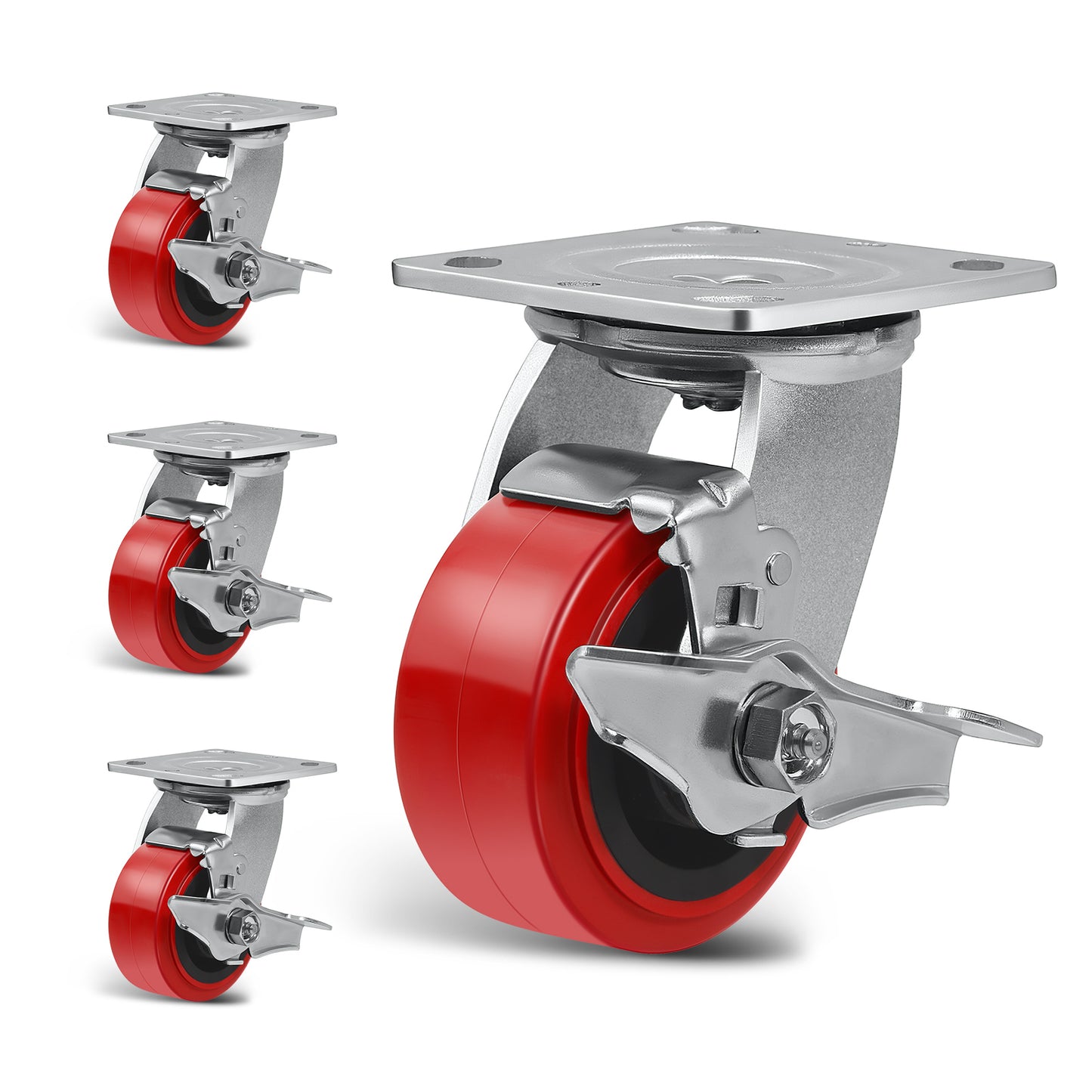 Heavy Duty Casters , Industrial Polyurethane Casters ,Caster Wheels for Schools, Laboratories