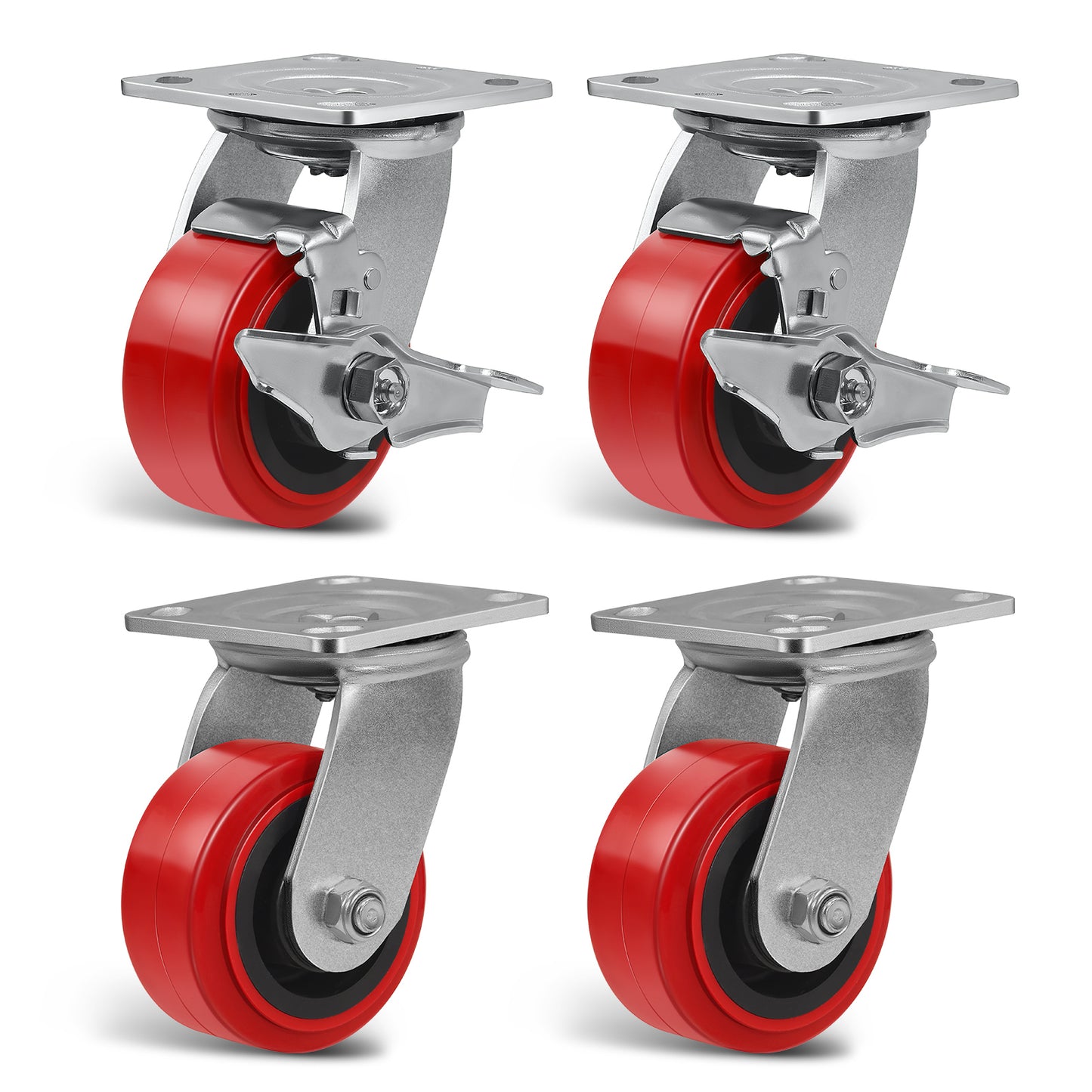 Heavy Duty Casters , Industrial Polyurethane Casters ,Caster Wheels for Schools, Laboratories