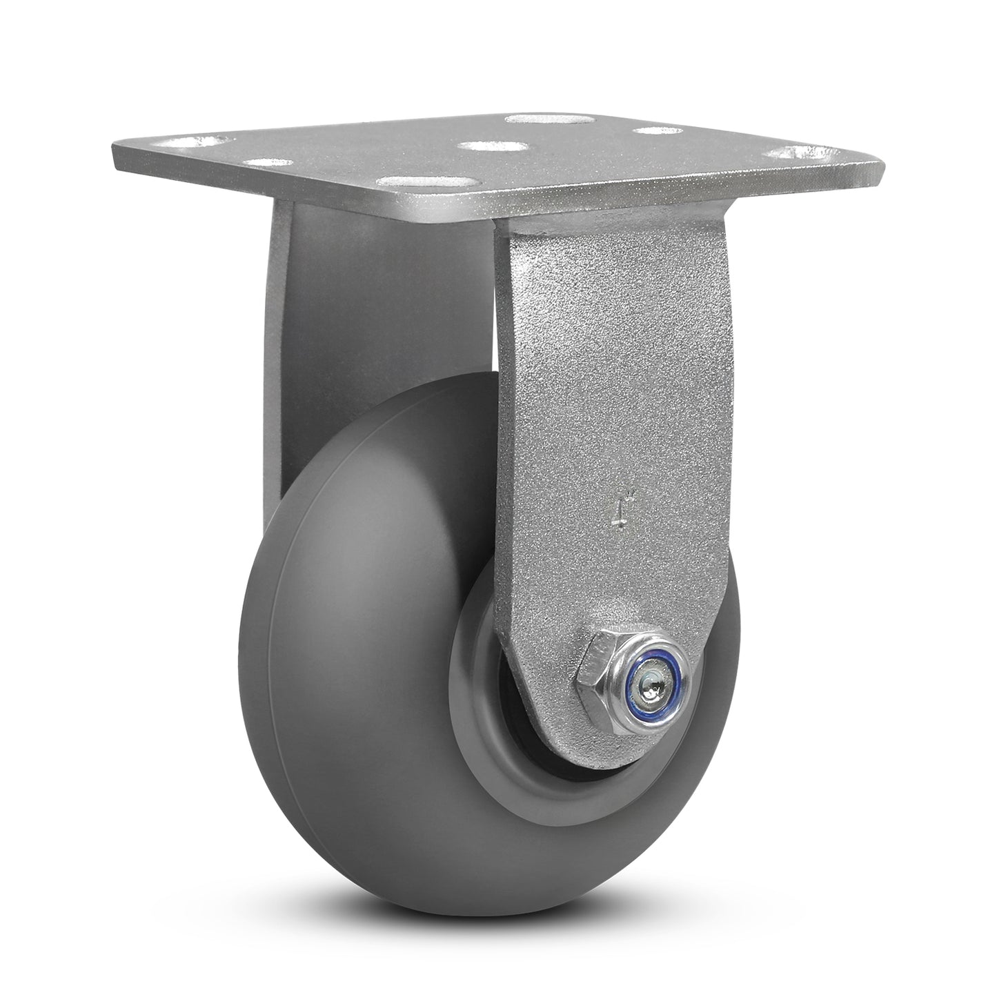 Heavy Duty Casters, Crowned Thermoplastic Rubber Wheels, Industrial Casters for Drywall/Sheetrock Carts & Dollies, Secure Maneuverability