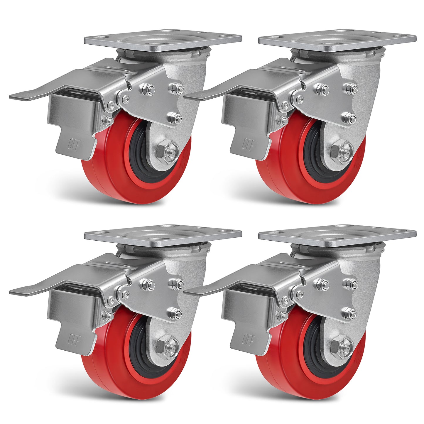 Heavy Duty Casters , Industrial Polyurethane Casters ,Caster Wheels for Schools, Laboratories
