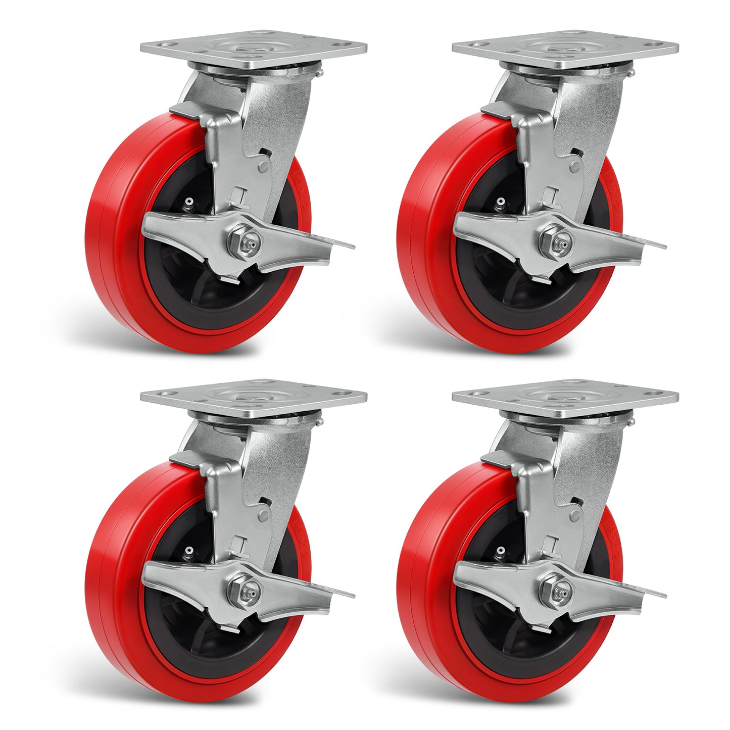 Heavy Duty Casters , Industrial Polyurethane Casters ,Caster Wheels for Schools, Laboratories