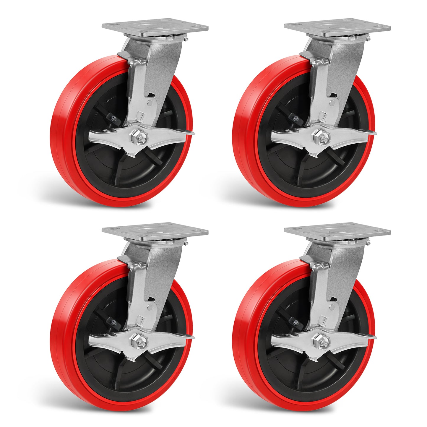 Heavy Duty Casters , Industrial Polyurethane Casters ,Caster Wheels for Schools, Laboratories