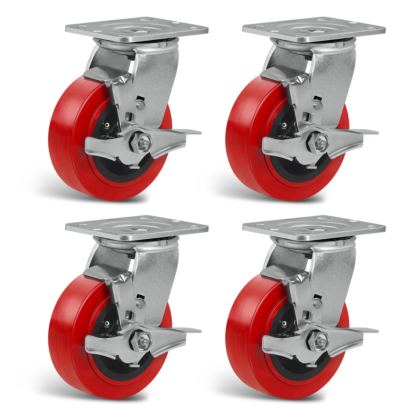 Heavy Duty Casters , Industrial Polyurethane Casters ,Caster Wheels for Schools, Laboratories