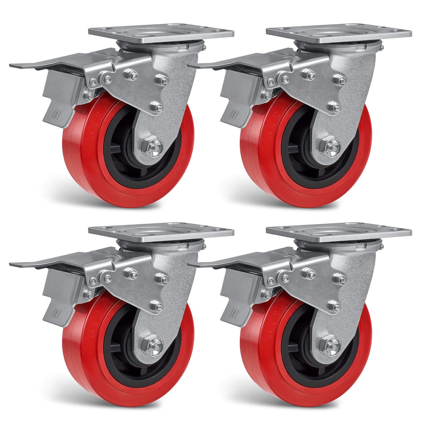 Heavy Duty Casters , Industrial Polyurethane Casters ,Caster Wheels for Schools, Laboratories