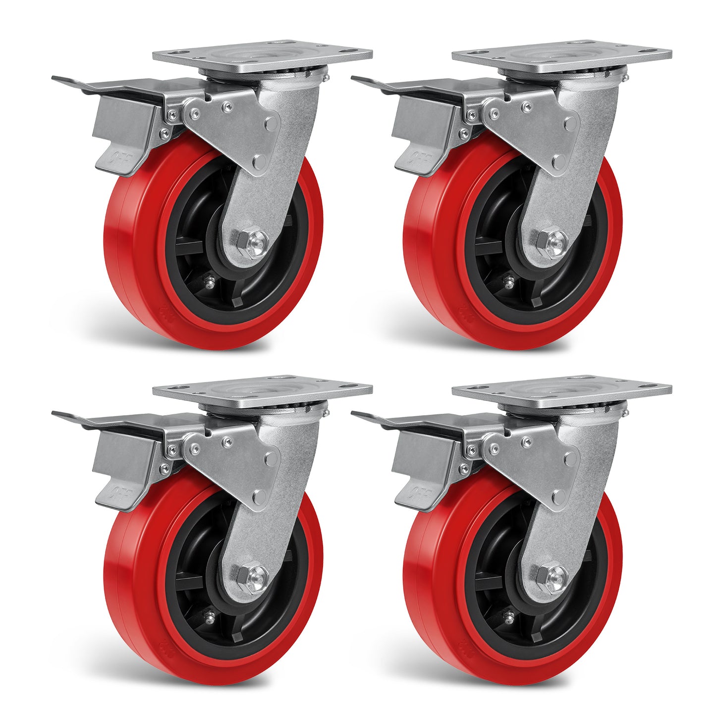 Heavy Duty Casters , Industrial Polyurethane Casters ,Caster Wheels for Schools, Laboratories