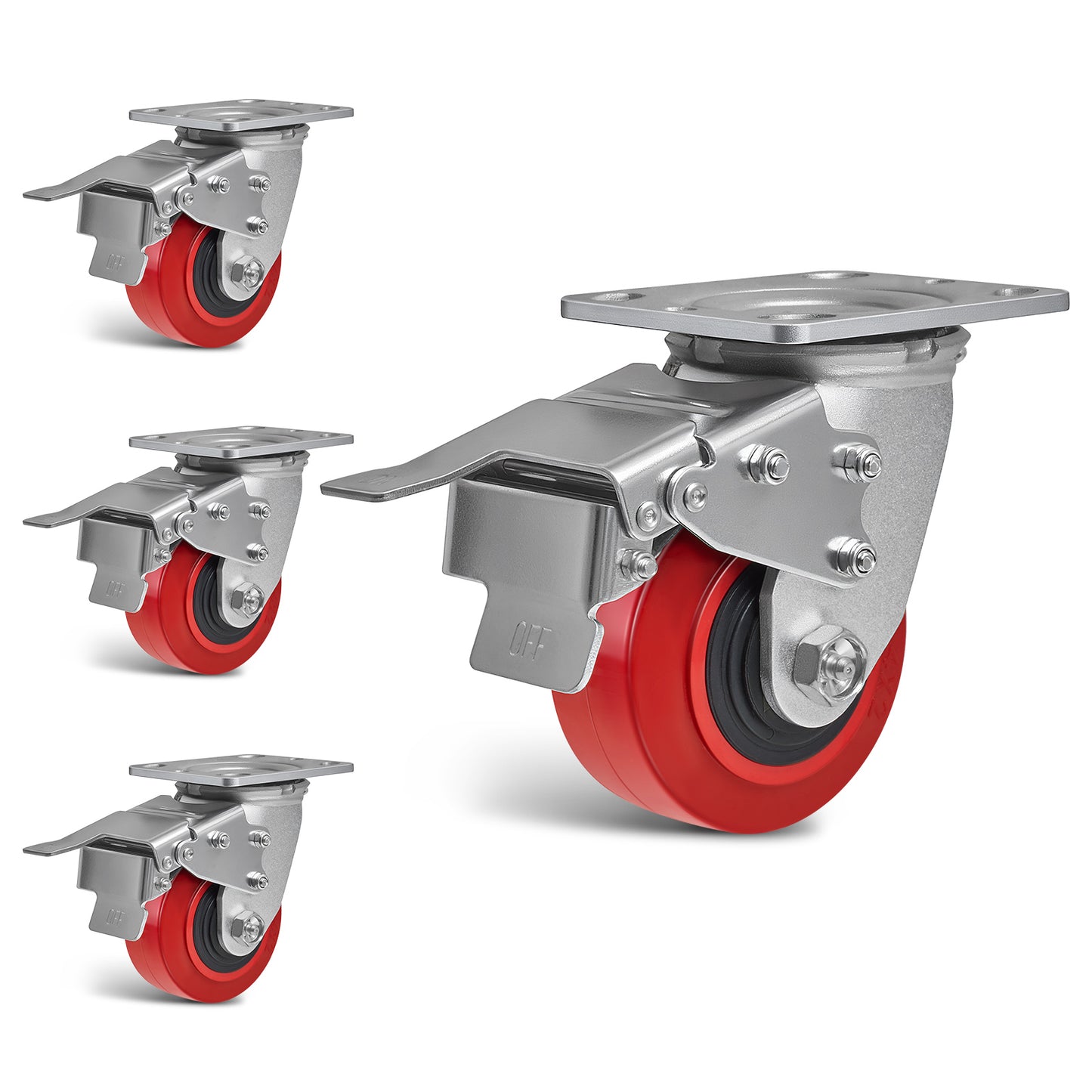 Heavy Duty Casters , Industrial Polyurethane Casters ,Caster Wheels for Schools, Laboratories