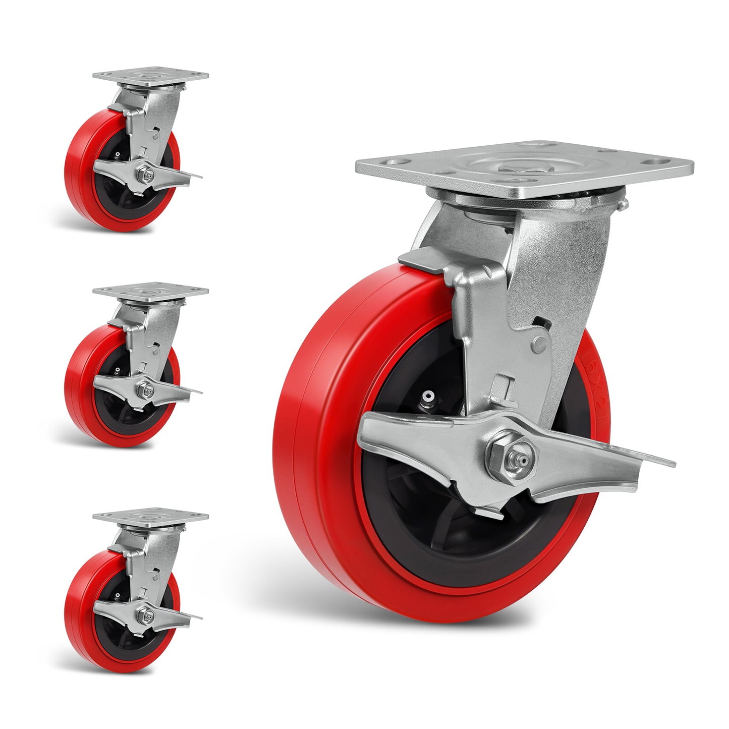 Heavy Duty Casters , Industrial Polyurethane Casters ,Caster Wheels for Schools, Laboratories