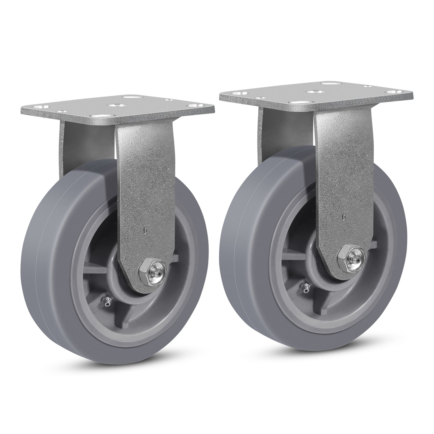 Heavy Duty Industrial Casters, Casters Set of 4,Thermoplastic Rubber Caster Wheels for Hotels, Hospitals and School Carts