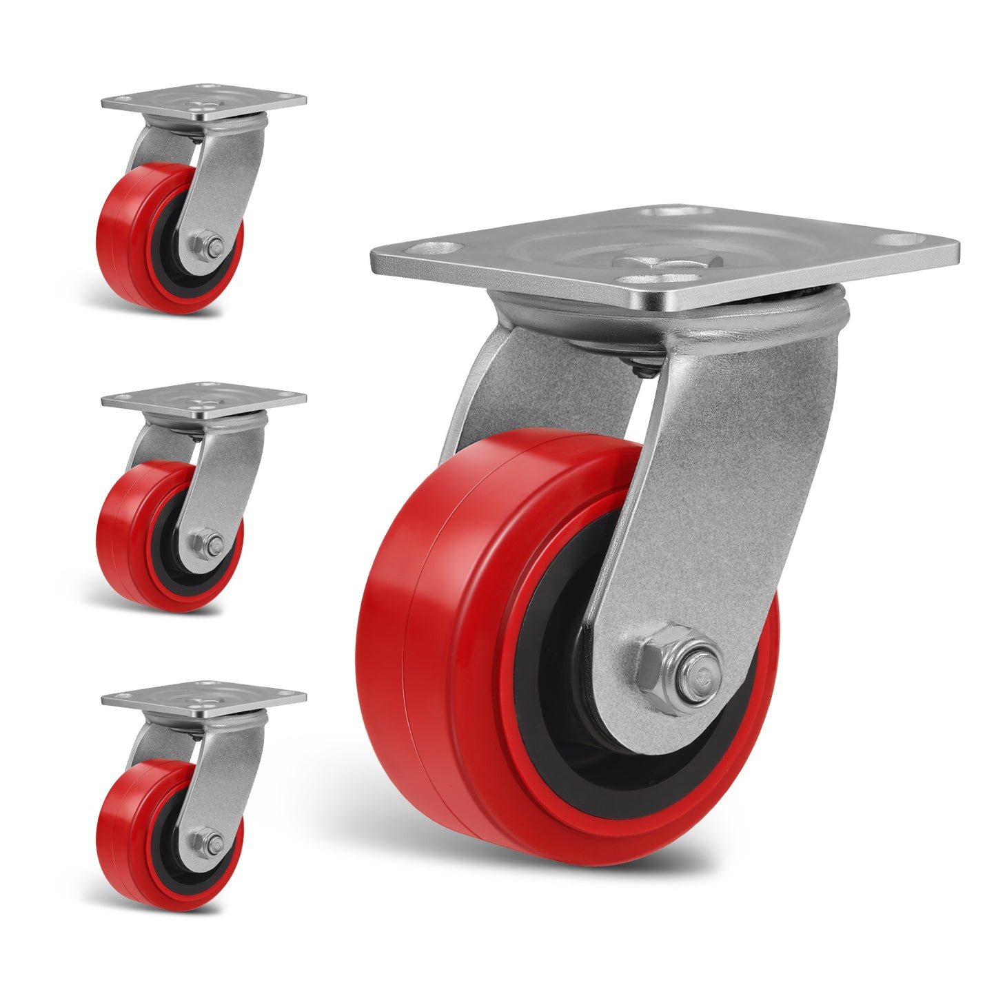 Heavy Duty Casters , Industrial Polyurethane Casters ,Caster Wheels for Schools, Laboratories