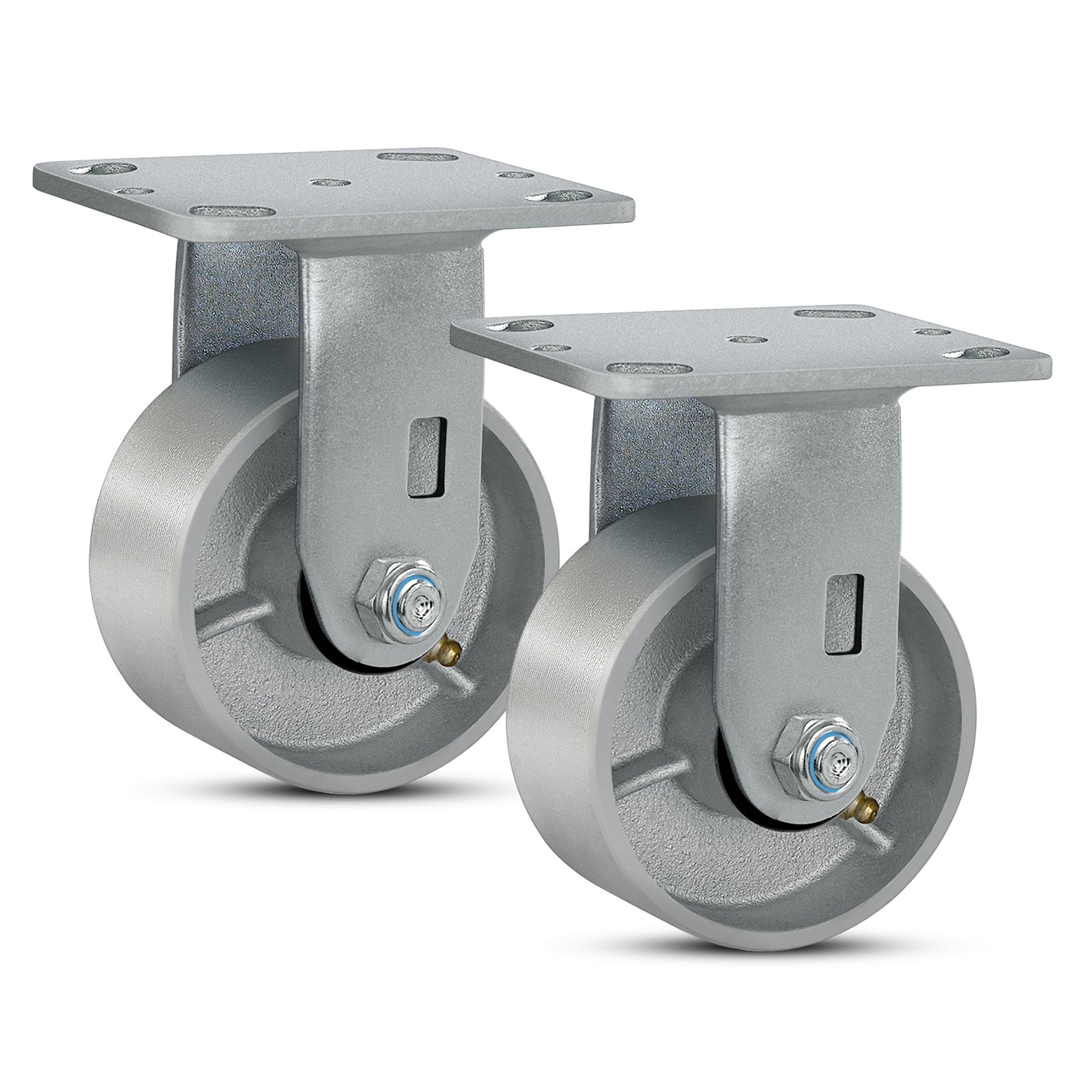 Heavy Duty,Cast Iron Wheel,Steel Casters Capacity up to 1000 Lb. Use for Platform Truck, U-Boat Cart,Workbenches
