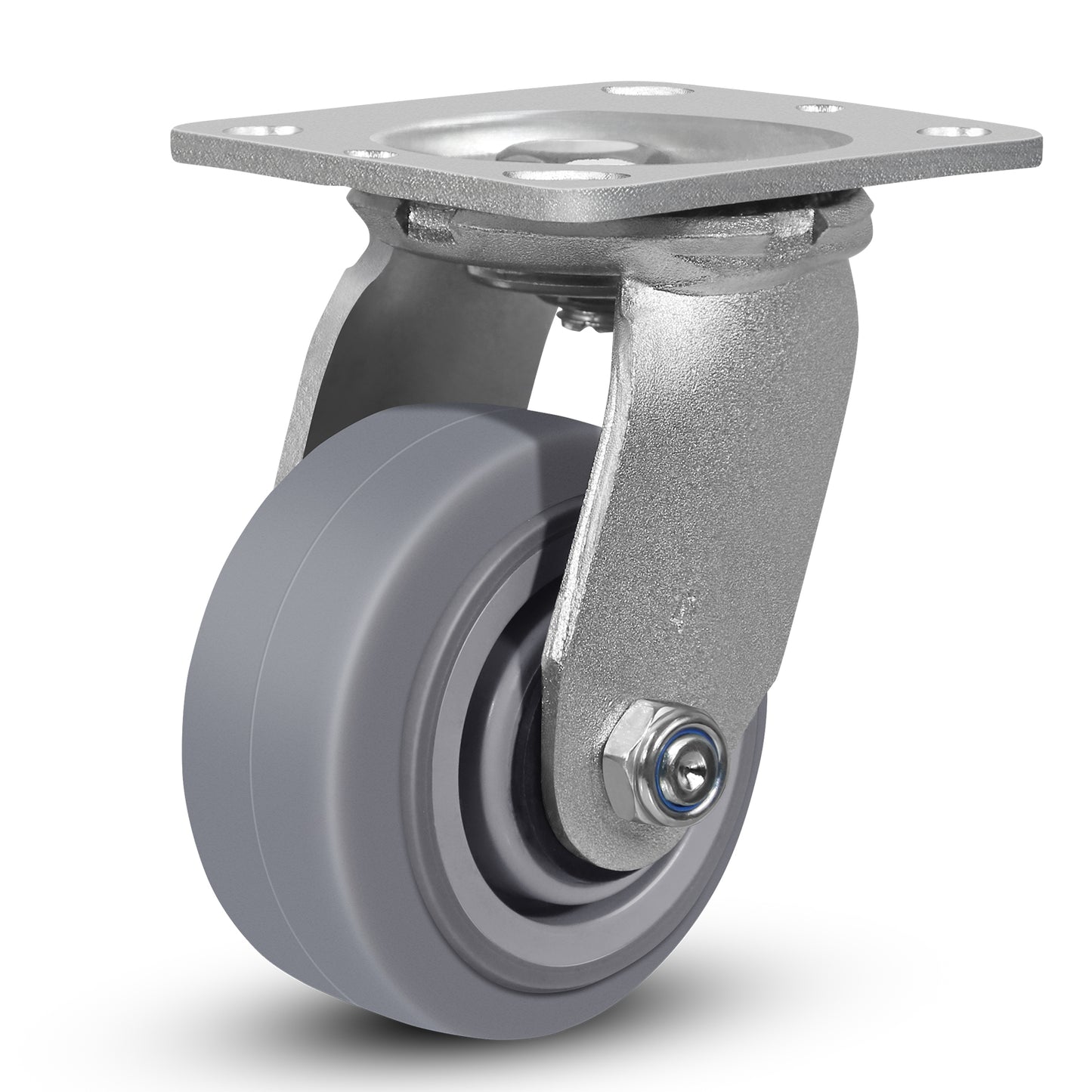 Heavy Duty Industrial Casters, Casters Set of 4,Thermoplastic Rubber Caster Wheels for Hotels, Hospitals and School Carts