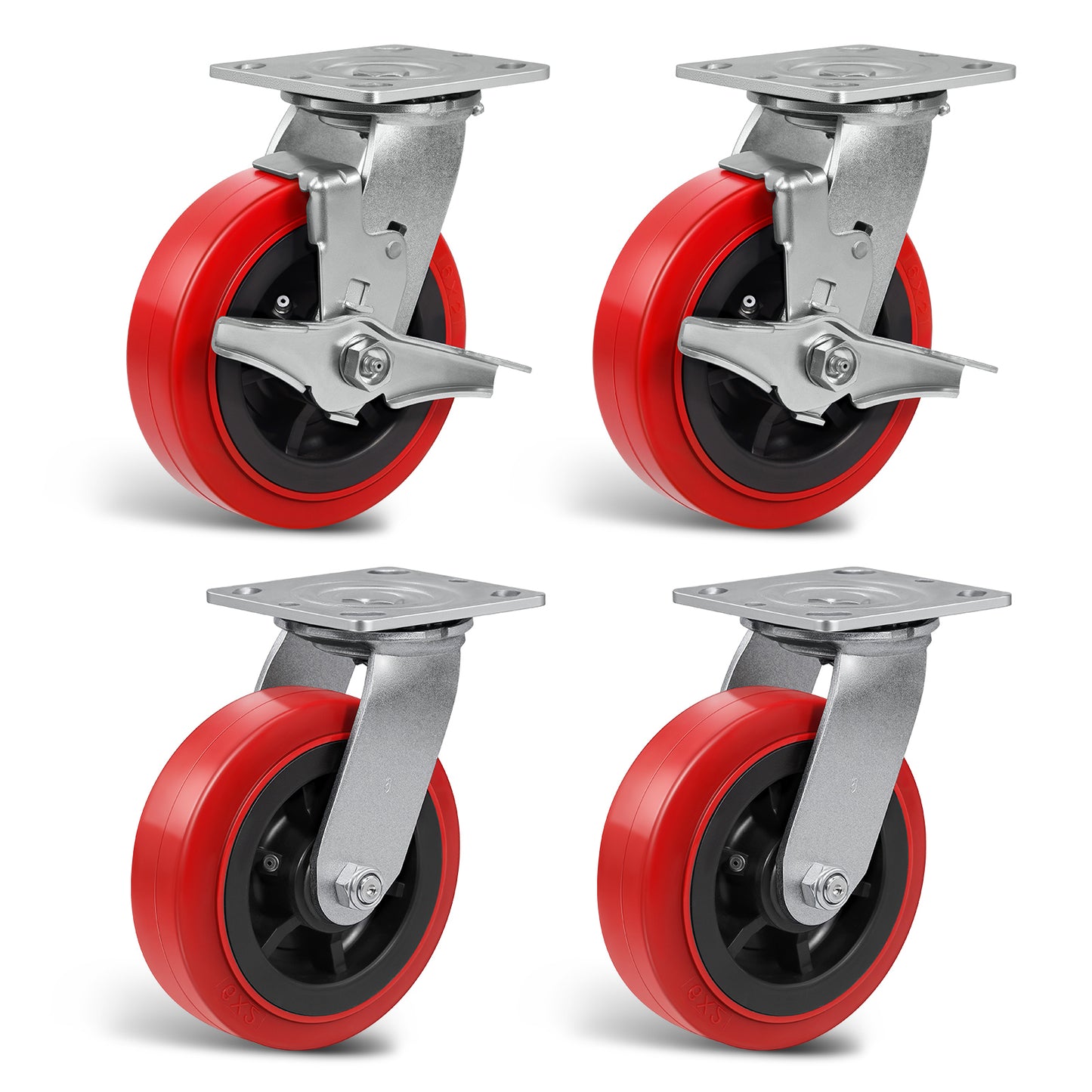 Heavy Duty Casters , Industrial Polyurethane Casters ,Caster Wheels for Schools, Laboratories