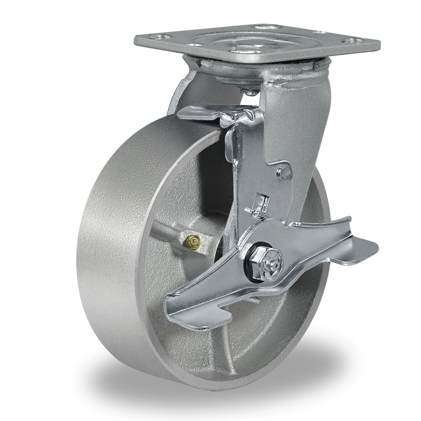 Heavy Duty,Cast Iron Wheel,Steel Casters Capacity up to 1000 Lb. Use for Platform Truck, U-Boat Cart,Workbenches