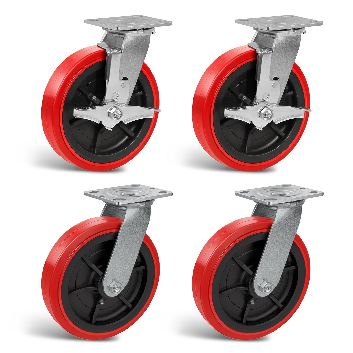 Heavy Duty Casters , Industrial Polyurethane Casters ,Caster Wheels for Schools, Laboratories