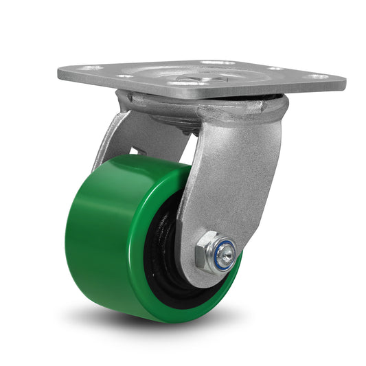 Industrial Heavy Duty Casters ,Polyurethane Tread Cast Iron Casters,Caster Wheels for Toolboxes, Tool Carts and Heavy Equipment