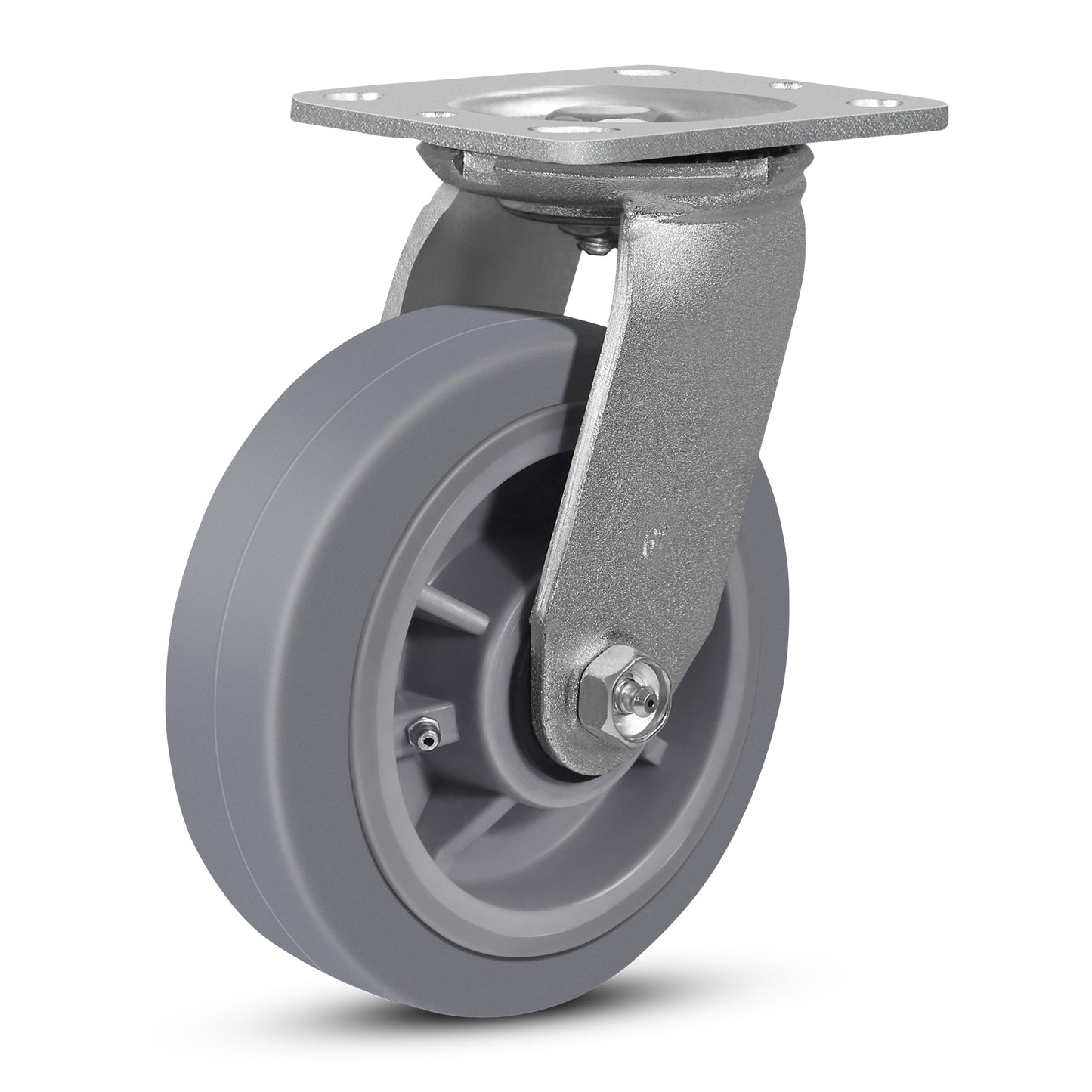 Heavy Duty Industrial Casters, Casters Set of 4,Thermoplastic Rubber Caster Wheels for Hotels, Hospitals and School Carts