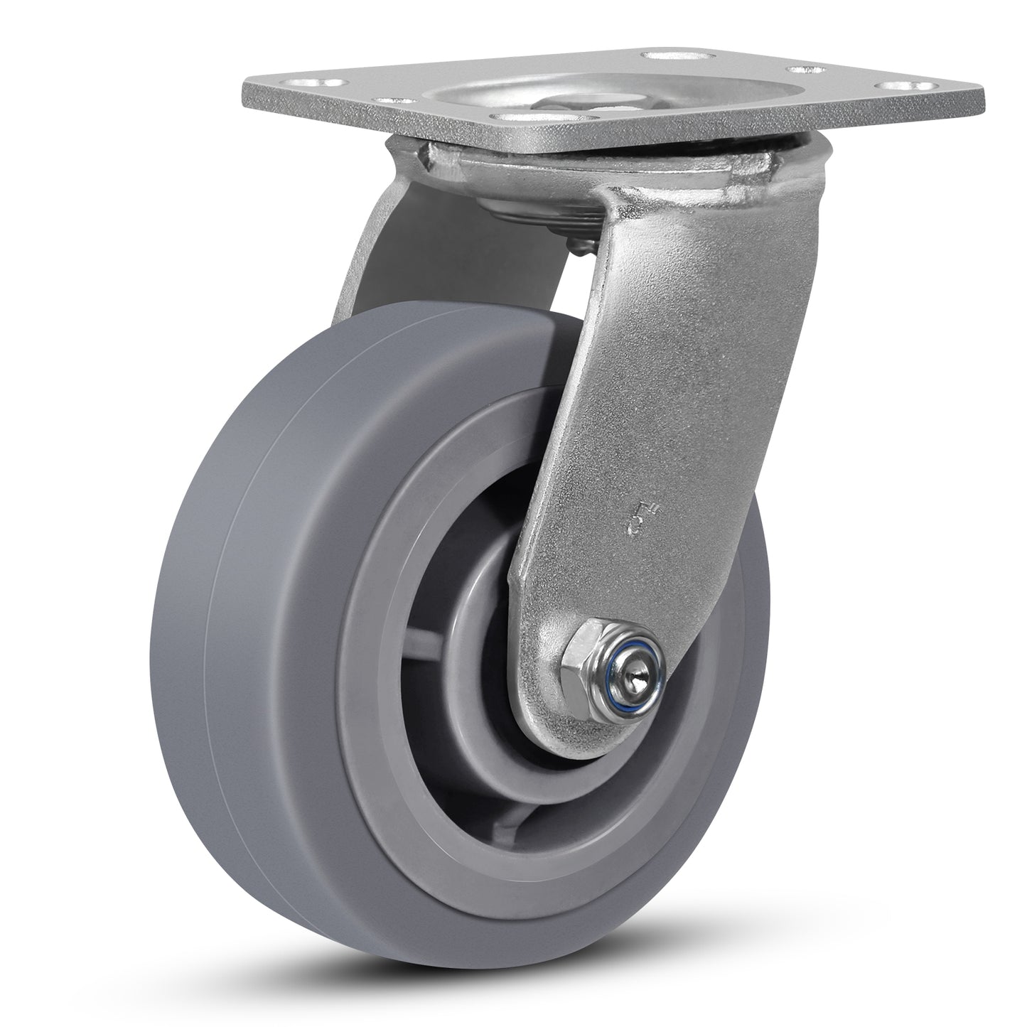 Heavy Duty Industrial Casters, Casters Set of 4,Thermoplastic Rubber Caster Wheels for Hotels, Hospitals and School Carts