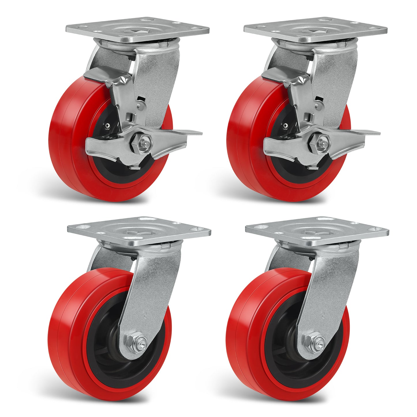 Heavy Duty Casters , Industrial Polyurethane Casters ,Caster Wheels for Schools, Laboratories