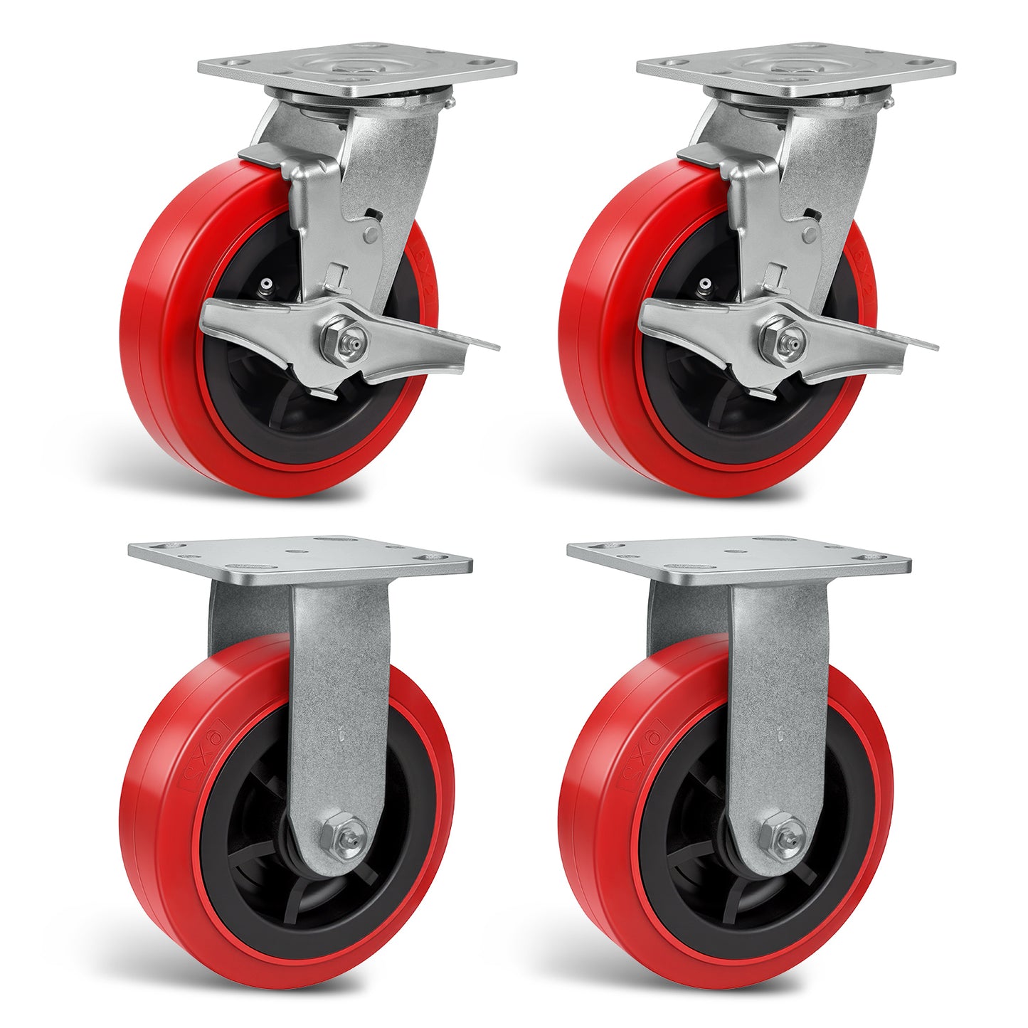 Heavy Duty Casters , Industrial Polyurethane Casters ,Caster Wheels for Schools, Laboratories