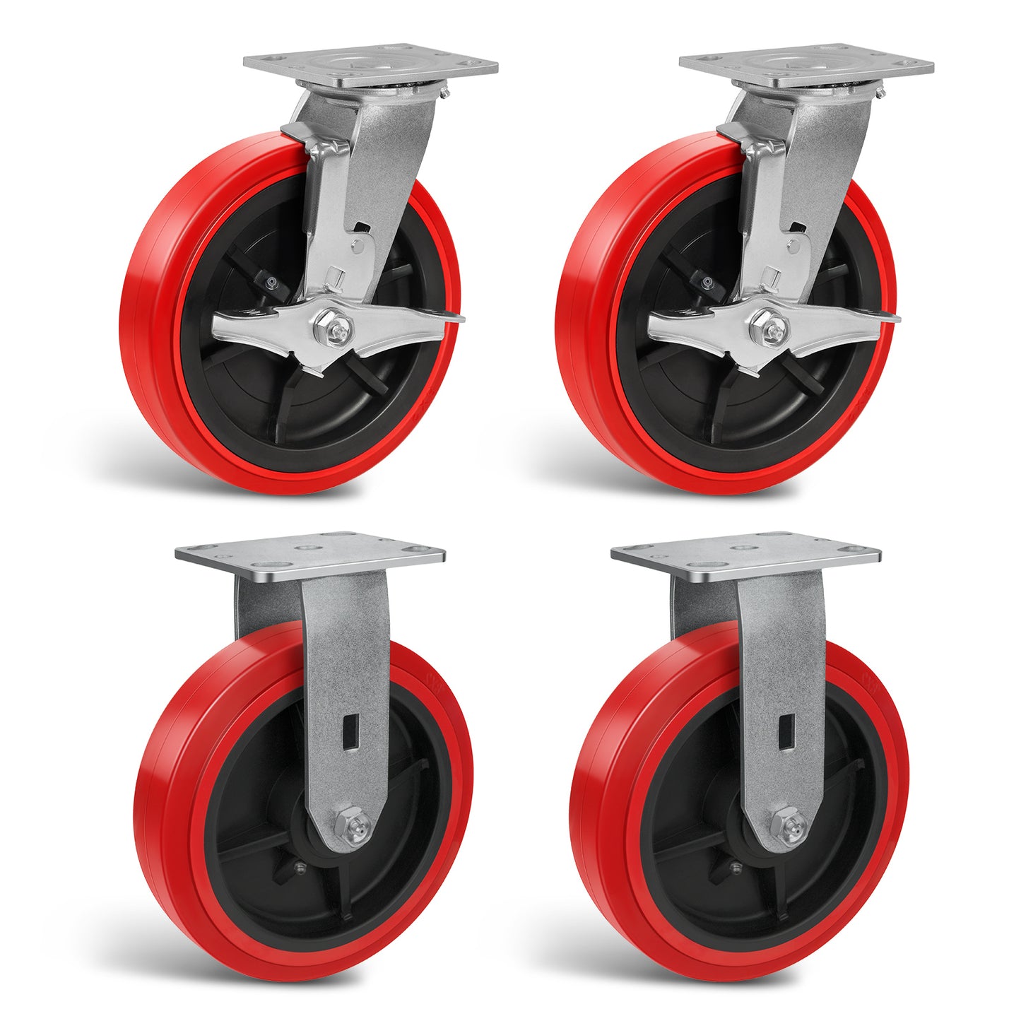 Heavy Duty Casters , Industrial Polyurethane Casters ,Caster Wheels for Schools, Laboratories