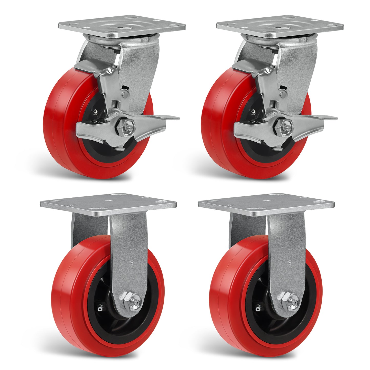 Heavy Duty Casters , Industrial Polyurethane Casters ,Caster Wheels for Schools, Laboratories