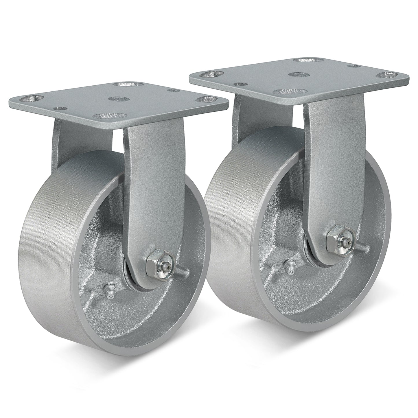 Heavy Duty,Cast Iron Wheel,Steel Casters Capacity up to 1000 Lb. Use for Platform Truck, U-Boat Cart,Workbenches