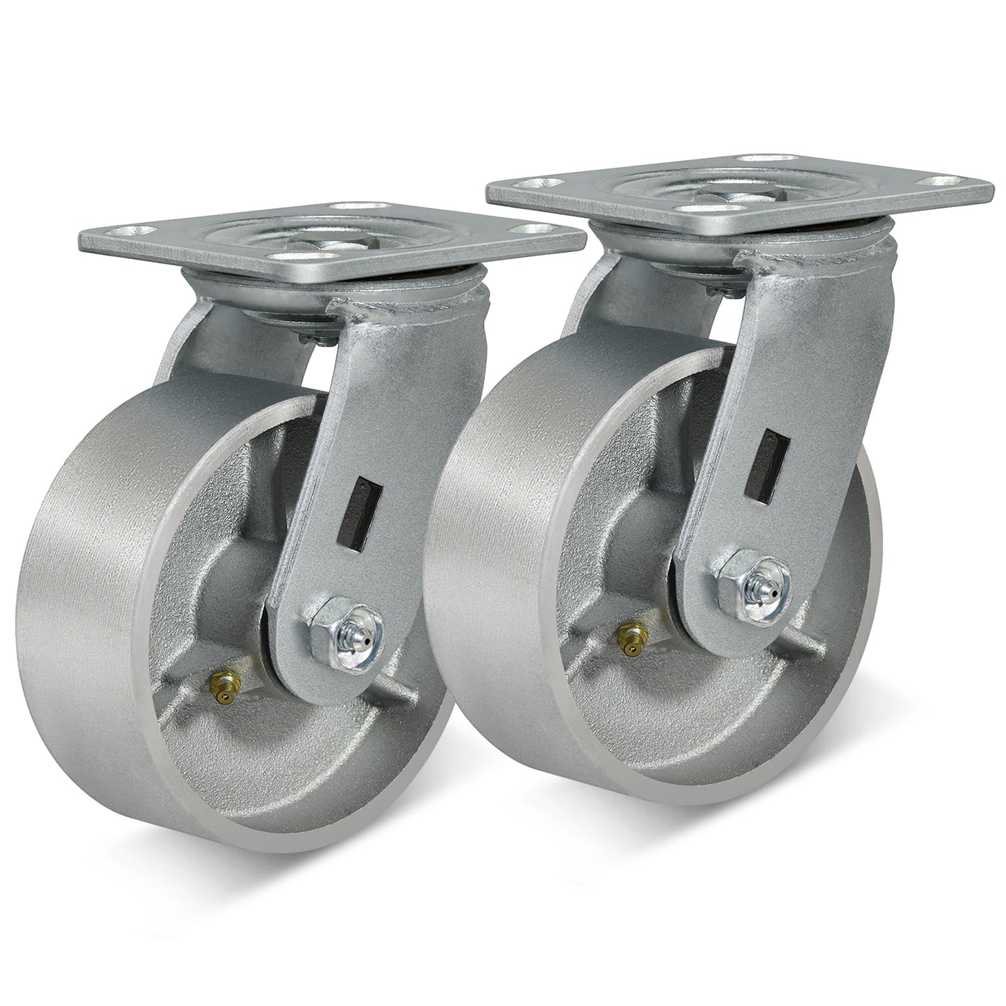 Heavy Duty,Cast Iron Wheel,Steel Casters Capacity up to 1000 Lb. Use for Platform Truck, U-Boat Cart,Workbenches