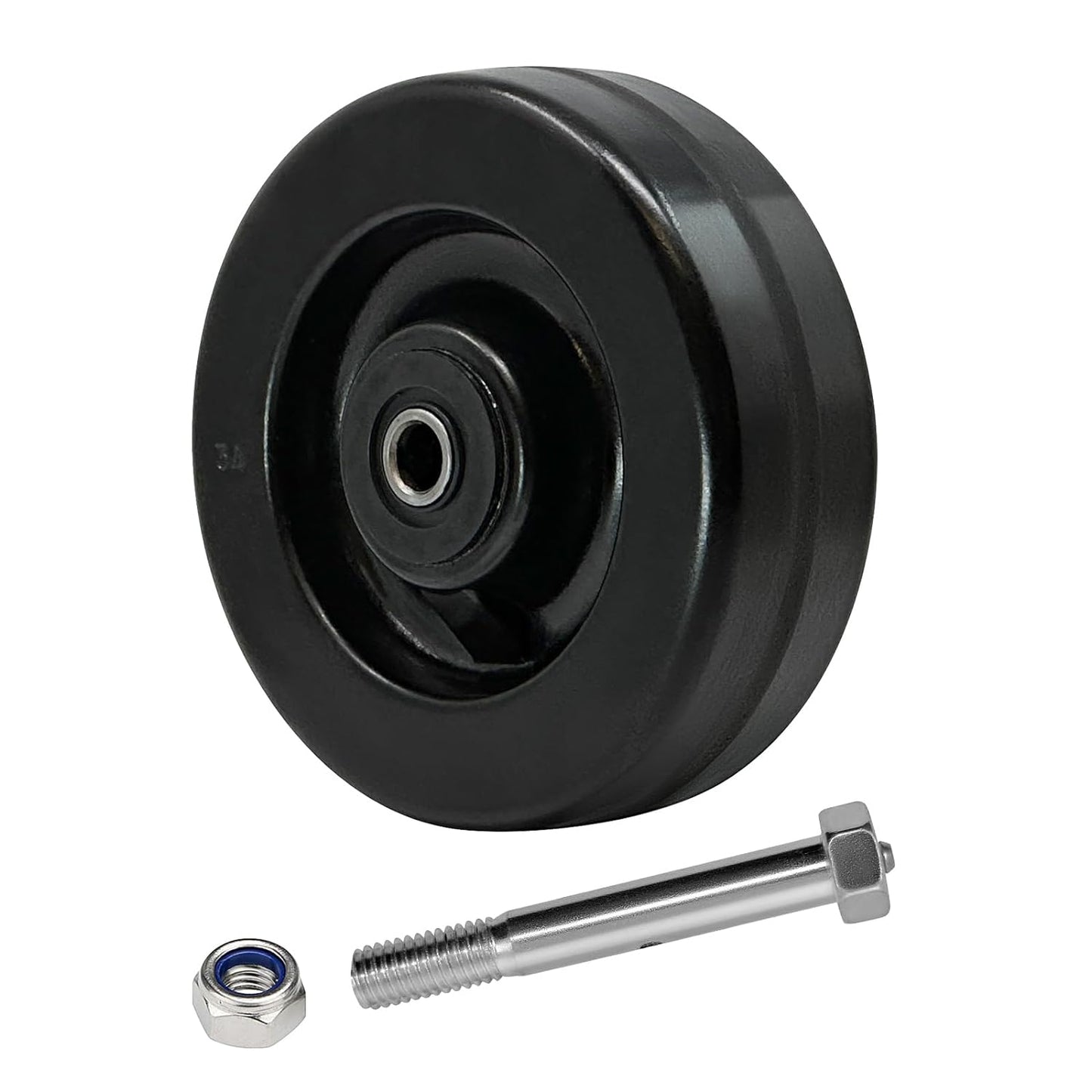 Industrial Casters, Phenolic Wheels-High Temperature Resistance: -50f to +250f, Roller Bearing-1/2" Bore