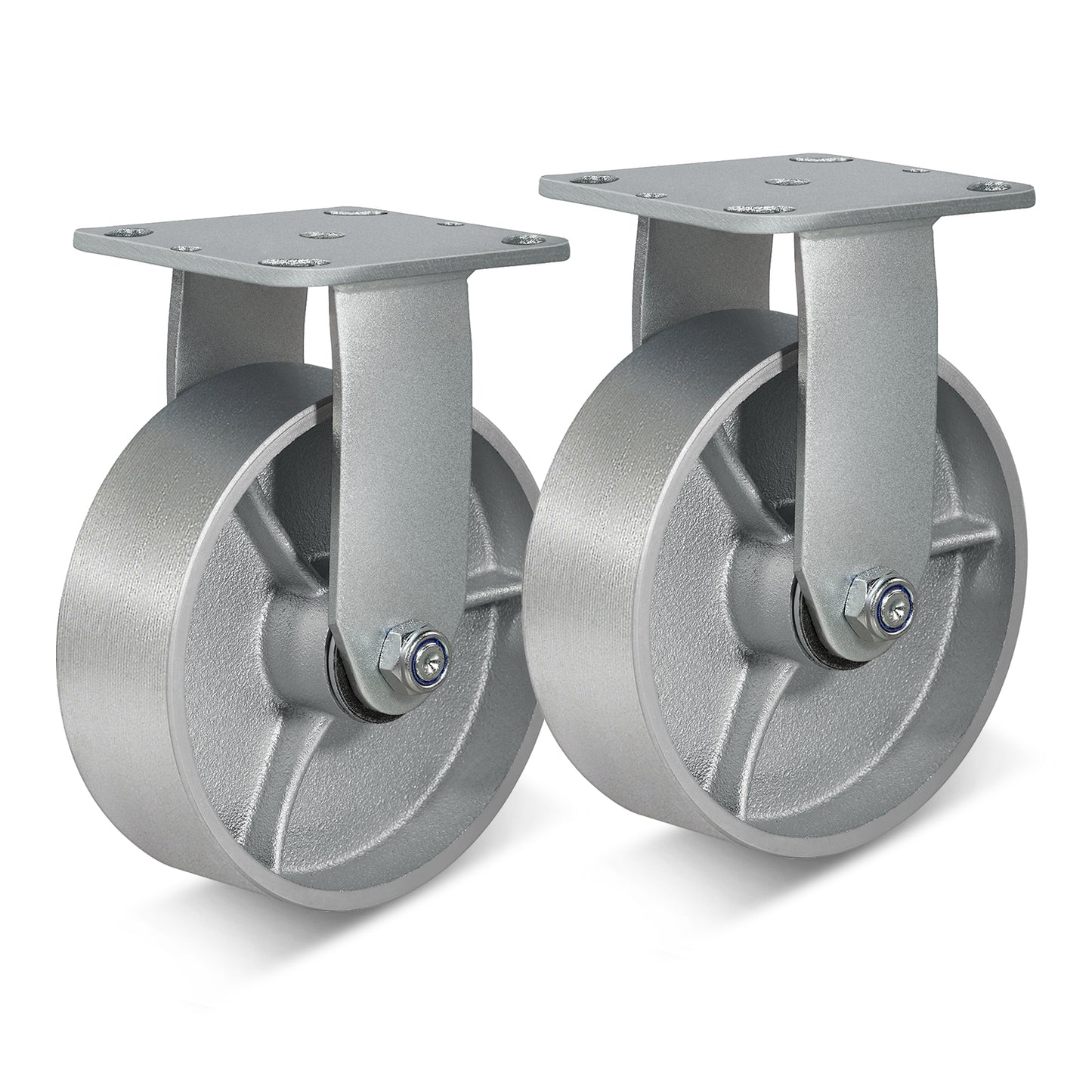 Heavy Duty,Cast Iron Wheel,Steel Casters Capacity up to 1000 Lb. Use for Platform Truck, U-Boat Cart,Workbenches