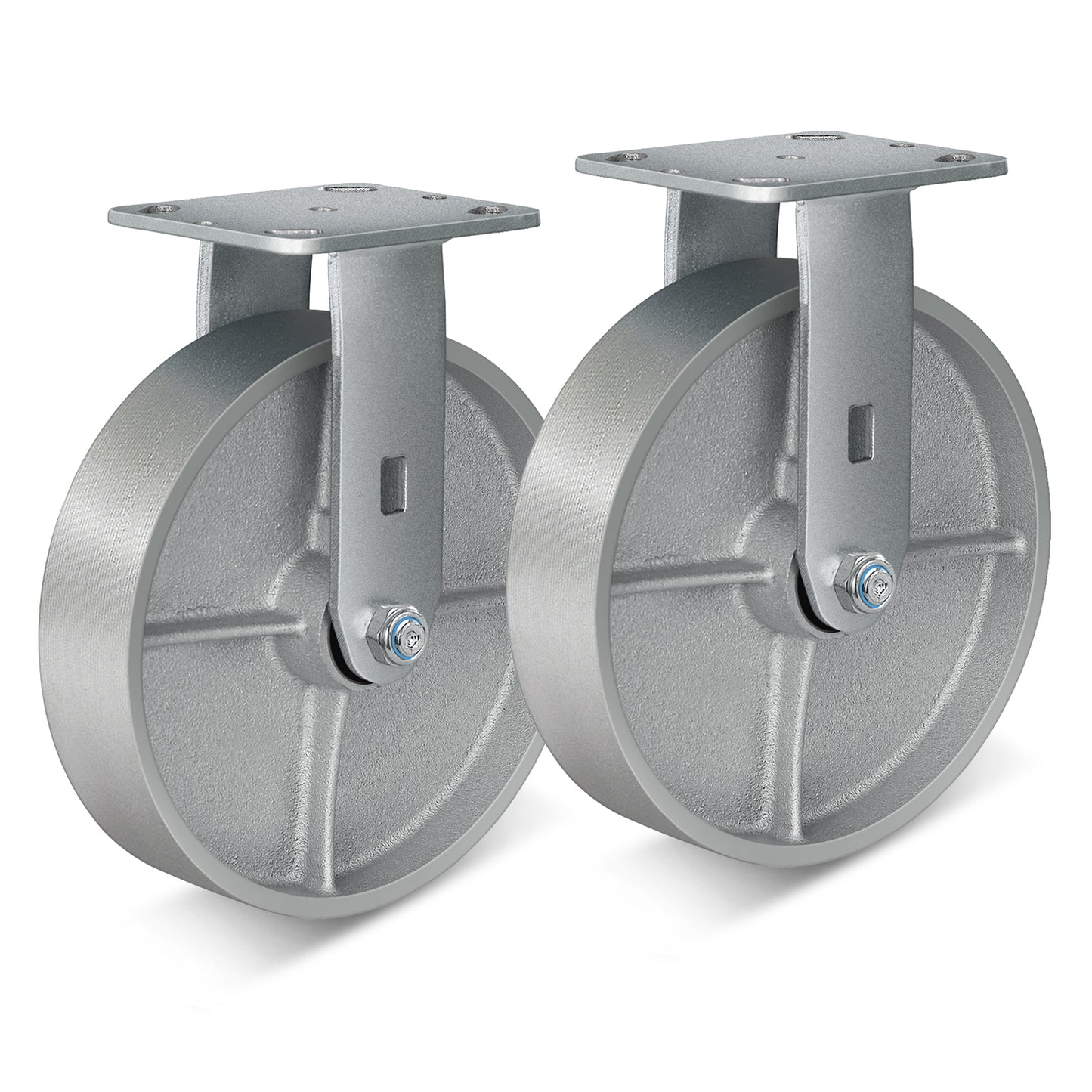 Heavy Duty,Cast Iron Wheel,Steel Casters Capacity up to 1000 Lb. Use for Platform Truck, U-Boat Cart,Workbenches